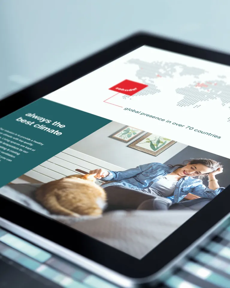 Zehnder Group - Markenkommunikation auf Zukunftskurs. DOTS bietet umfassende Leistungen wie Corporate Branding & Communications, Brandtransformation, Corporate Design, Corporate Imagery, Corporate & Product Communication, Product Branding, Social Media & Motion Design, UI und UX-Design und vieles mehr.